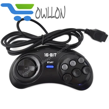 

2pcs Game controller for SEGA Genesis for 16 bit handle controller 6 Button Gamepad for SEGA MD Game Accessories