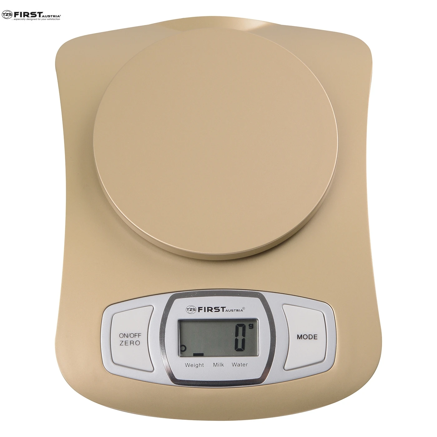 Весы кухонные FIRST FA-6401 Shampagne (электронные, платформа, 5 кг, бежевый)