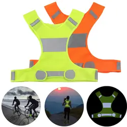 Светоотражающий Жилет высокой видимости унисекс Открытый безопасности жилеты Велоспорт жилет Для мужчин рабочих ночной бег спортивный