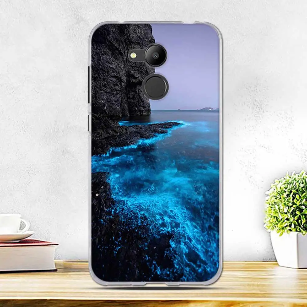 Чехол для Huawei Honor 6C Pro чехол 5 2 дюйма мягкие ТПУ чехлы телефонов с рисунком Пейзажа