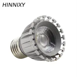 Hinnixy светодиодный COB Светодиодный прожектор MR16 E27 лампы 5 Вт 100 V-240 V теплый белый холодный белый Диаметр 50 мм супер яркий чашка Форма лампа для