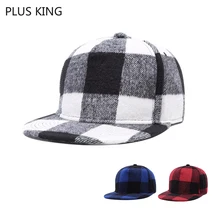 Высокое качество хип хоп шляпа клетчатая кепка для мужчин осенне зимняя Дамская обувь регулируемый