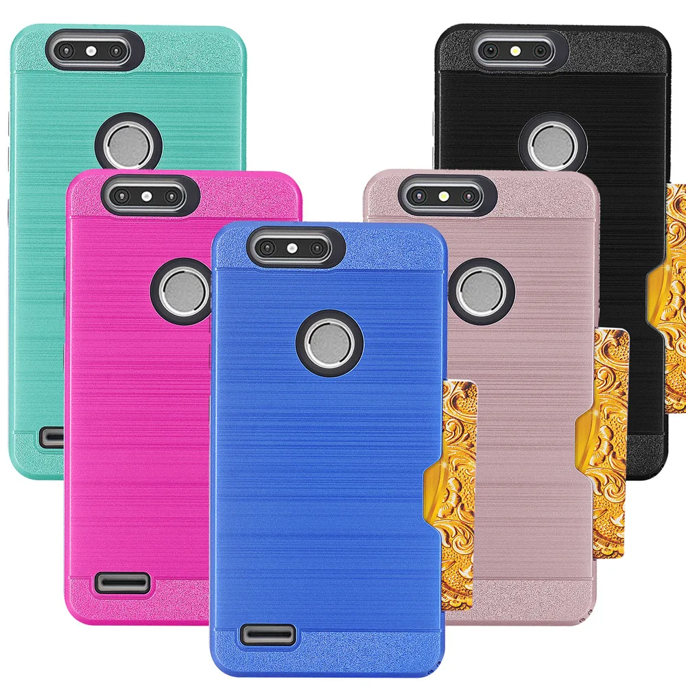 Card Pocket Holder Holster Stand Case Cover for ZTE