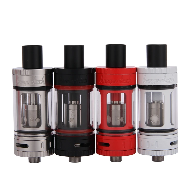 Kanger Toptank мини 4 мл топ-Заполненный клиромайзер распылитель Sub Ом бак Pyrex стекло Delrin капельного наконечника испаритель kangertech