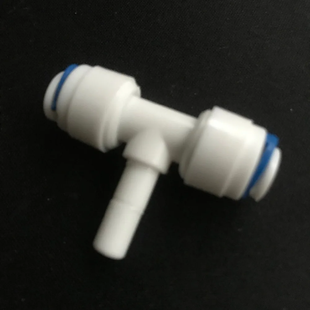 

1/4" or 3/8" 3 Way Stem Plastic Water Quick Fitting For RO Filter