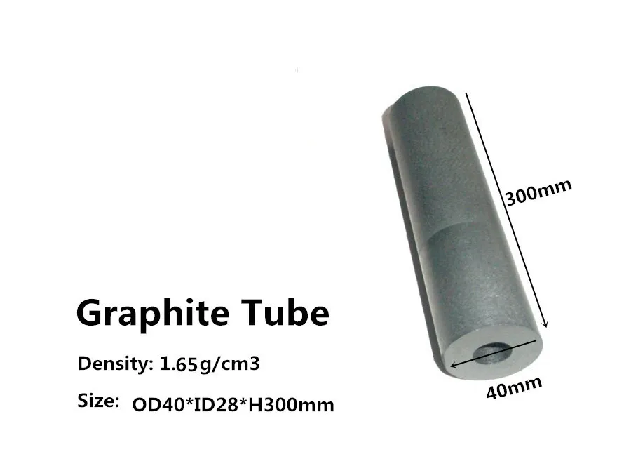 Electrode Graphite Tube OD40*H300mm ,graphite tubes for copper