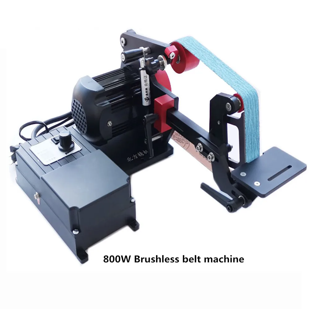 

220V Industrial Belt Sander DIY Desktop Knife Sharpener Tools Open Edge Fixed Angle Polishing Machine Belt Machine Y