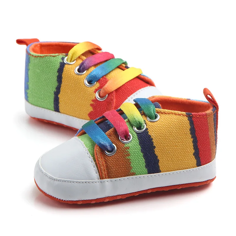 Классическая Повседневная парусиновая обувь для малышей; спортивные кроссовки для новорожденных; Детские ботиночки; детские мокасины - Цвет: Model 21