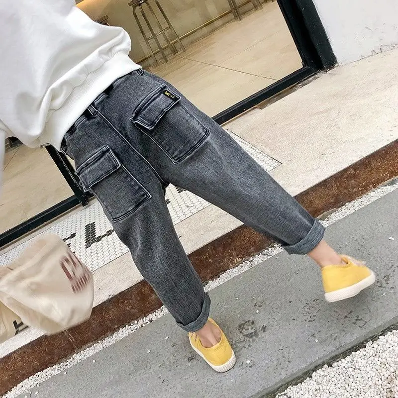 

2019 Spring Summer Boy Straight Light Jeans