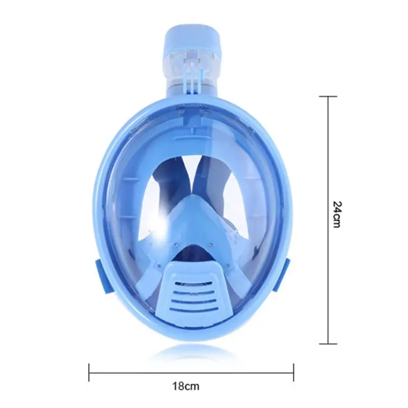 Полная Маска для подводного плавания лица анти туман сухой легкий дыхание складные маски для дайвинга с креплением для камеры для детей