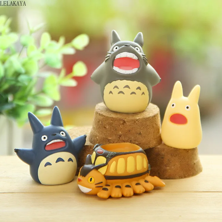 

1pcs Cartoon Anime Action Figure Resin My Neighbor Totoro Cat Miyazaki Hayao Spirited Away Mini Landscape Micro Landscaping Doll