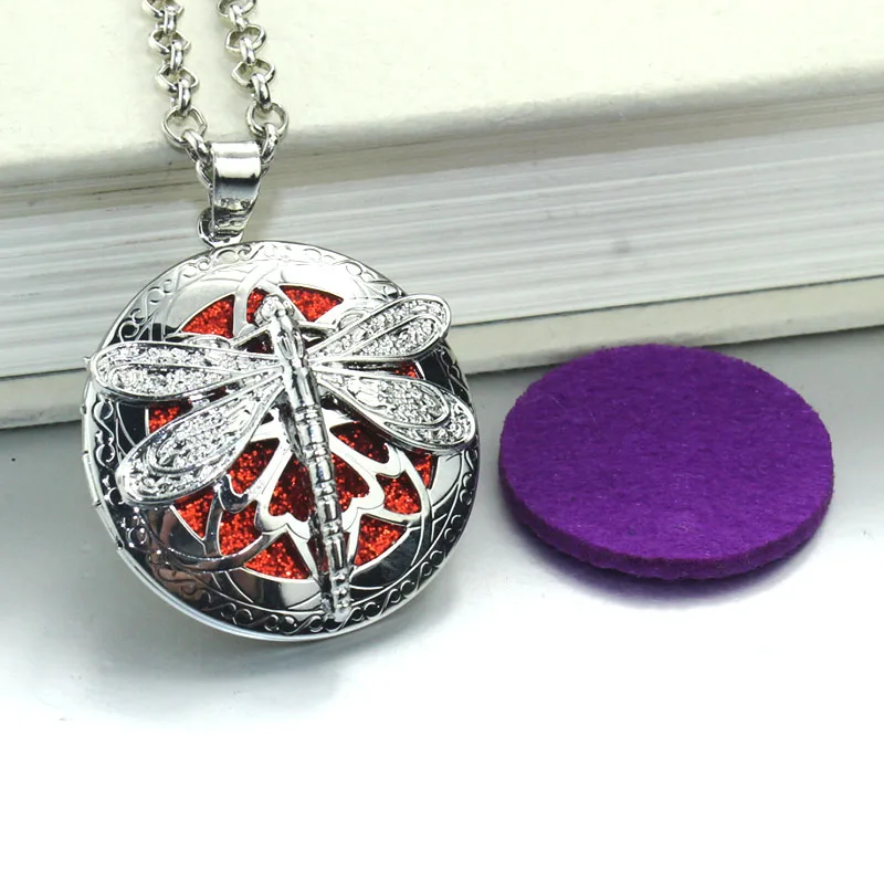 Кулон медальон Dragonfly для ароматизатора кулон с вкладышами 030419|locket pendant|aromatherapy