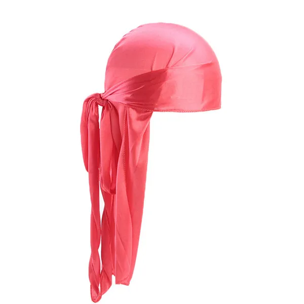 Велосипедная шапка для спорта на открытом воздухе, велосипедный платок, пиратский шарф, головные уборы для мужчин и женщин, имитация Шелкового длинного хвоста, шарф, шапка - Цвет: watermelon red