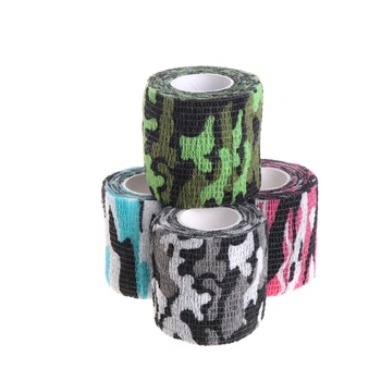 

Multifunction Camouflage Tape Adhesive Roller Wrap Scroll Outdoor Guise Elasticity Bandage 4 Type