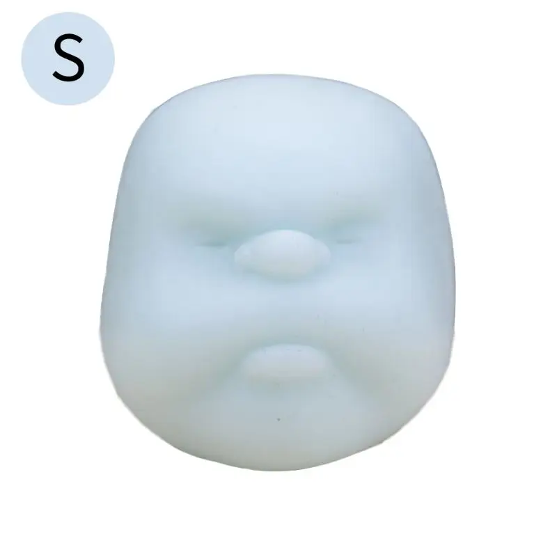 

Mini Decompression Simulation Human Face Ball Squeeze Toy Slow Rising Stress Reliever Christmas New Year Gift Portable
