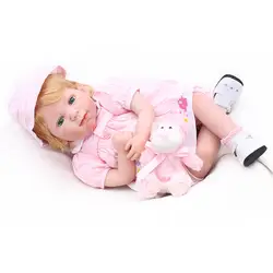 22 дюймов 55 см силикона Reborn Boneca реалиста модные куклы мягкие милые принцессы Детский подарок на день рождения Bebes играть дома игрушки