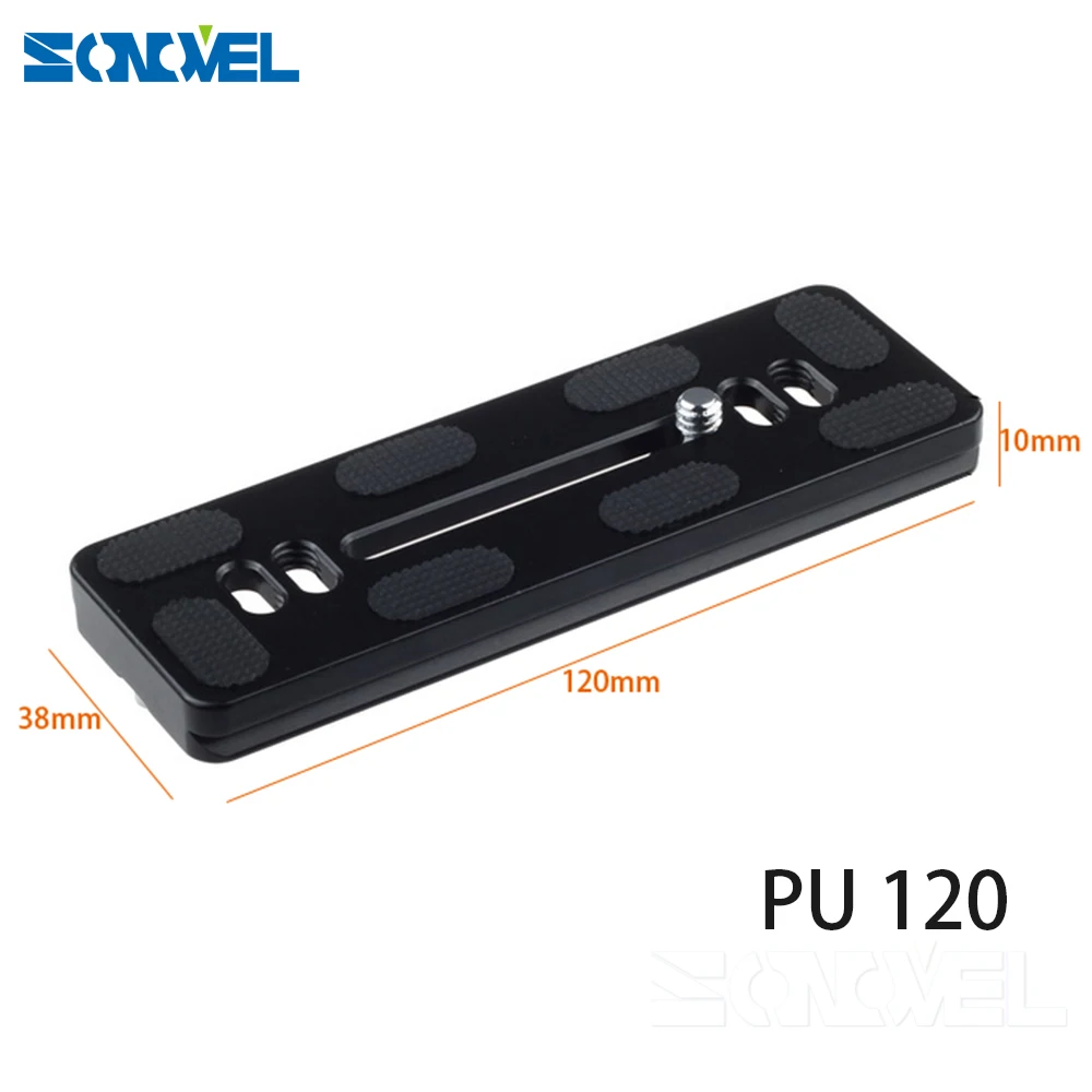 БЫСТРОРАЗЪЕМНАЯ пластина PU100/PU120/PU150/PU200 с винтовым креплением 1/4 &quotдля Arca Swiss Benro