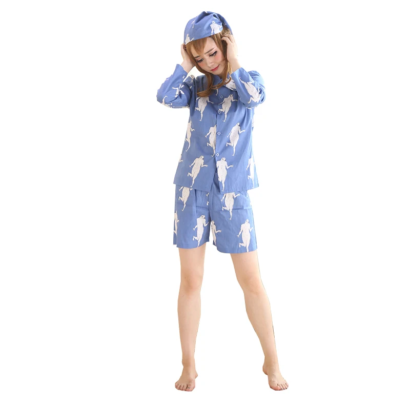 Coshome Levi Pajamas Sleepwears Attack on Titan Pyjamas Shingeki No Kyojin Cosplay Suits Costumes Adult Pijamas With Hats (2)