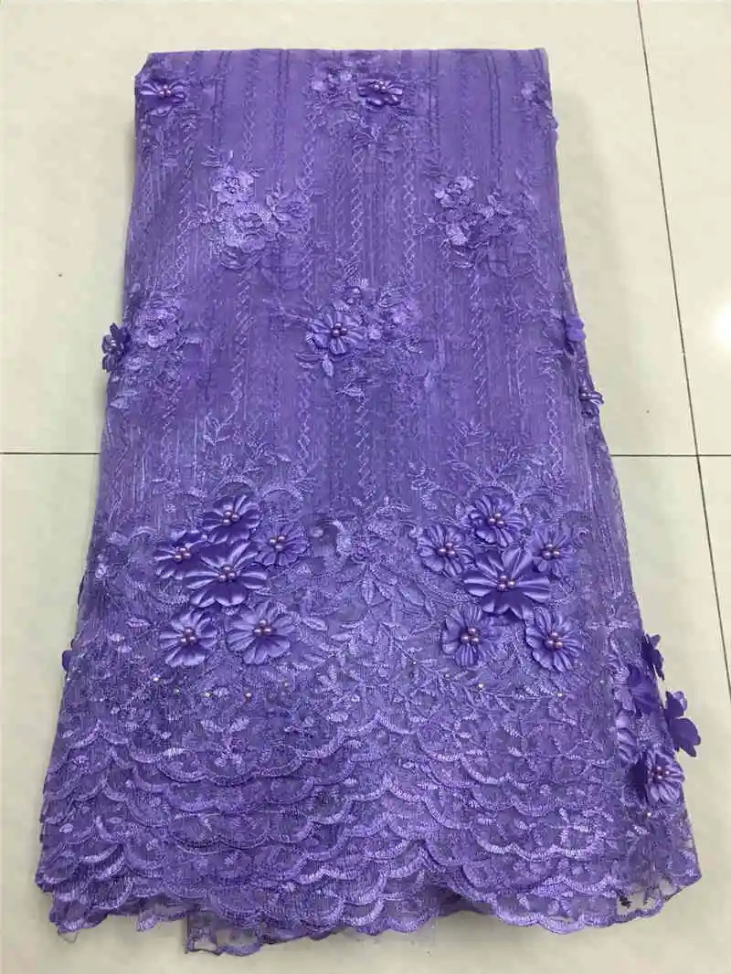 

cost sales 30Pieces only Latest 3DLace Fabric with Beads Stones 2019African Tulle Lace Fabric For wedding Dresses NX200q