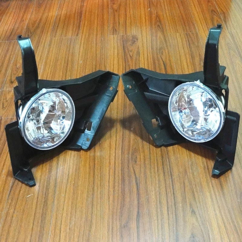 1Pair Fog Lamps Clear Lens Bumper Driving Fog Lights Lamps with Bracket