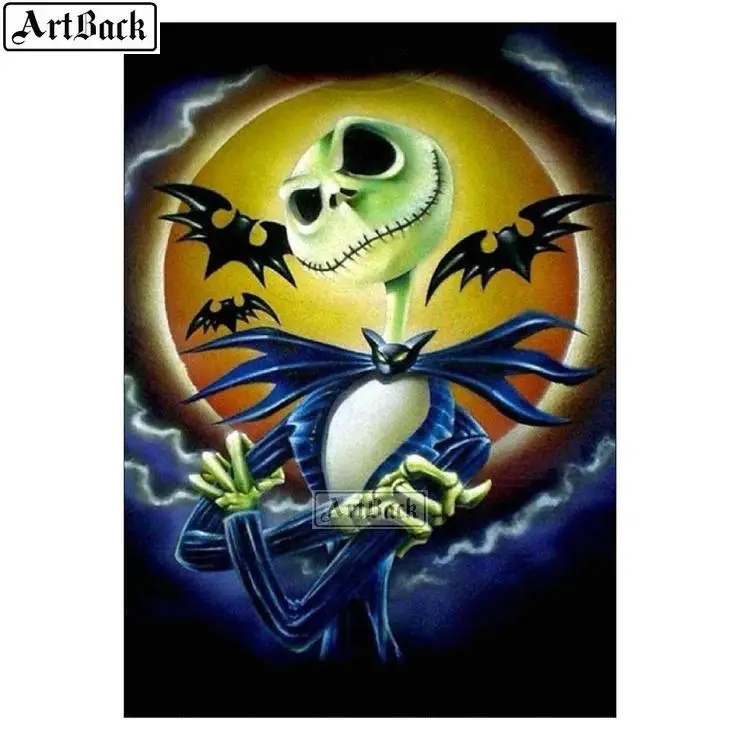 5d diamond painting skull jack full square round drill new arrival 3d embroidery rhinestone mosaic artwork | Дом и сад