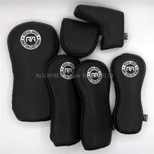 Премиум RA Golf полный набор крышек драйвер проход древесина гибридные утюги клюшки головные уборы утолщенные черные ПУ