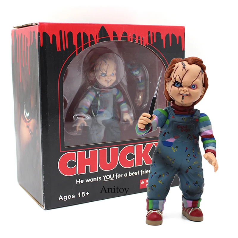 

Horror Doll Chucky Child's Play Bride of Chucky 1/10 Scale PVC Action Figure Toy 10cm ghost doll
