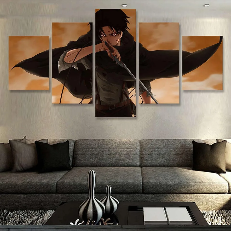 Ataque-en-Tit-n-Levy-McGarden-5-piezas-de-arte-pinturas-para-la-sala-de-A2113 (2)
