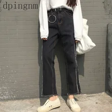 Новые узкие брюки-карандаш винтажные джинсы с высокой талией новые женские брюки длинные брюки свободные ковбойские брюки