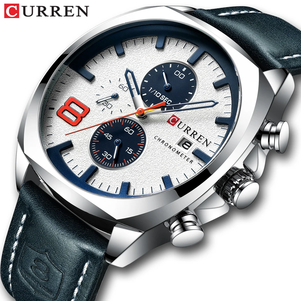 Top Brand Luxury Men Watches CURREN Military Analog Male Quartz Clock Men's Sport Wristwatch relogio masculino Waterproof Watch