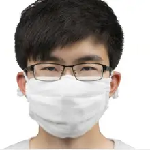 10 шт. из хлопка и шерсти, 8-слой 16 марля маска против пыли песчано-доказательство пыльцы смога Моющиеся защитная маска