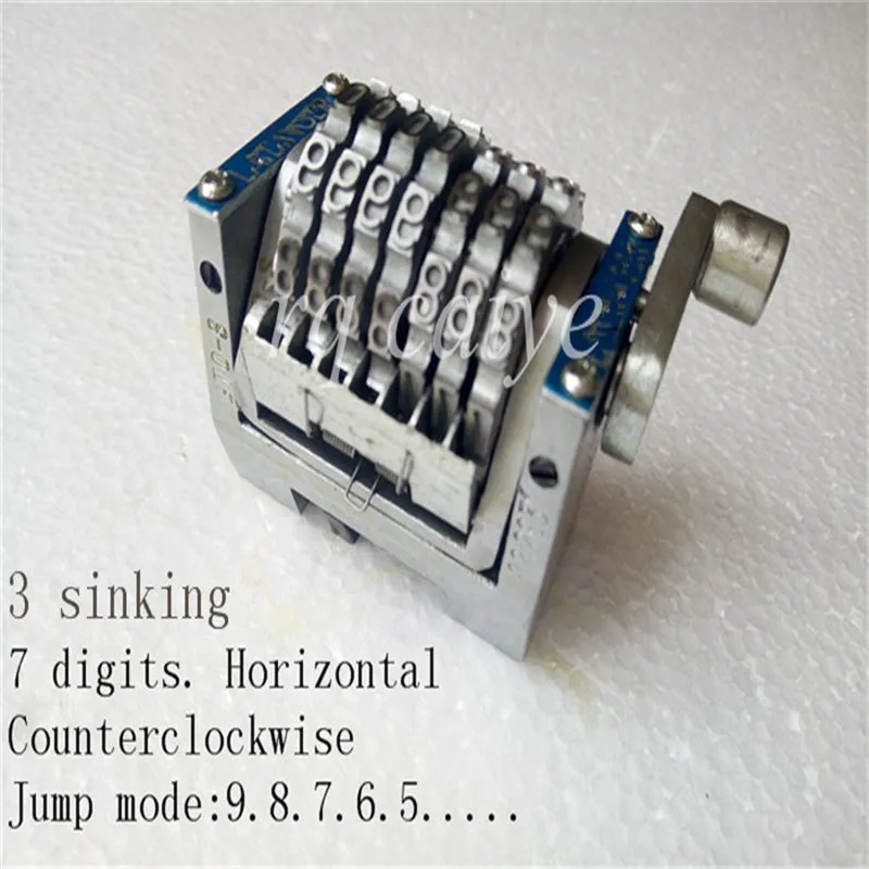 

GTO46 GTO52 7 digits numbering machine (Horizontal clockwise counterclockwise)