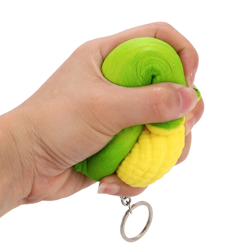 2018 HOT NEW Smiley Cute Corn Scented Charm Slow Rising Squeeze Stress Reliever Toy Aug17