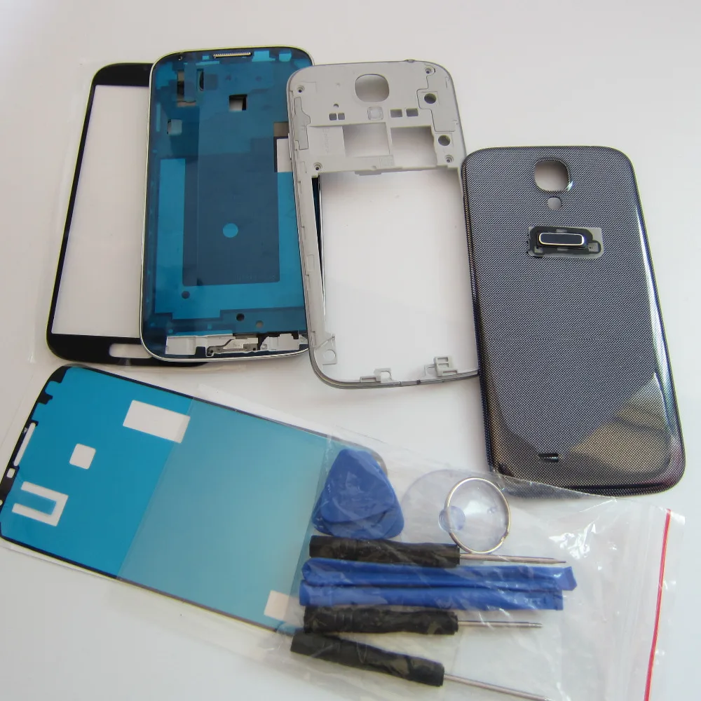 carcasa marco frontal plata samsung galaxy s4 i9505