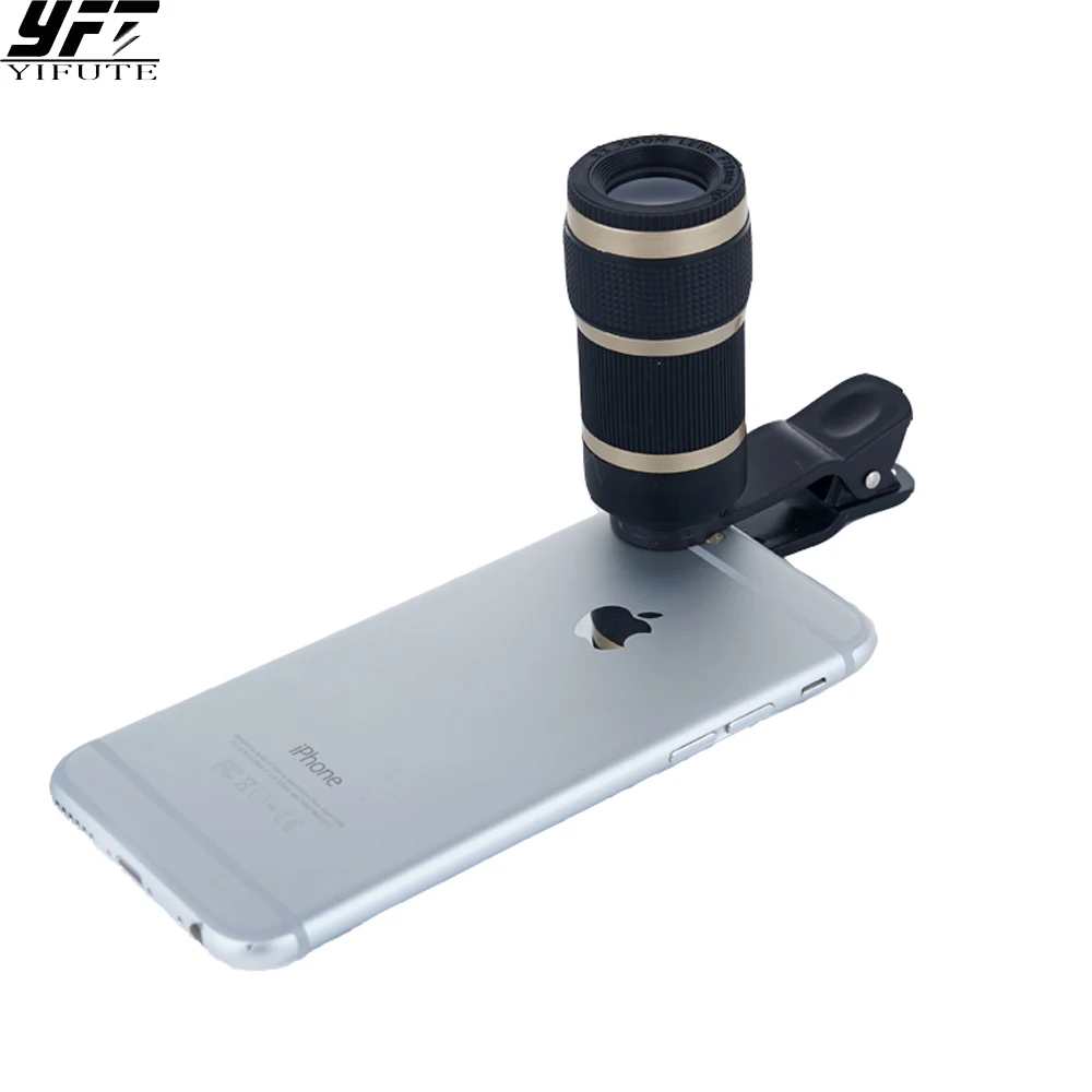 

Universal 8x Zoom Lenses Telescope Mobile phones Camera Lens For iPhone 6 7 plus Samsung galaxy Xiaomi Redmi Note 4 Smartphone