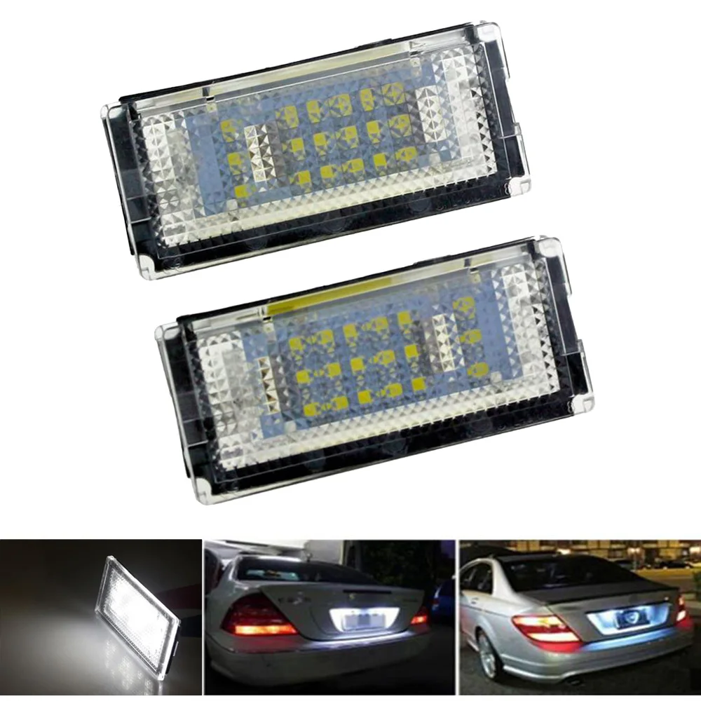 

2Pcs 18 LED License Plate Light For BMW E46 4D 99-03 323i 325i 328i Error Free