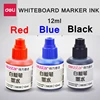1PCS 12ml/Bottle Deli S630 whiteboard pen ink 3 color disposable ink supplement liquid whiteboard marker ink wholesale ► Photo 2/6