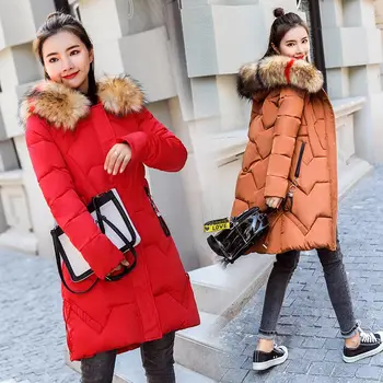 

Brieuces 2018 new Winter Jacket Women's New Fashion Brand Warm Thick Outwear Coat Women Jackets Parka Female Cotton Coats Winter