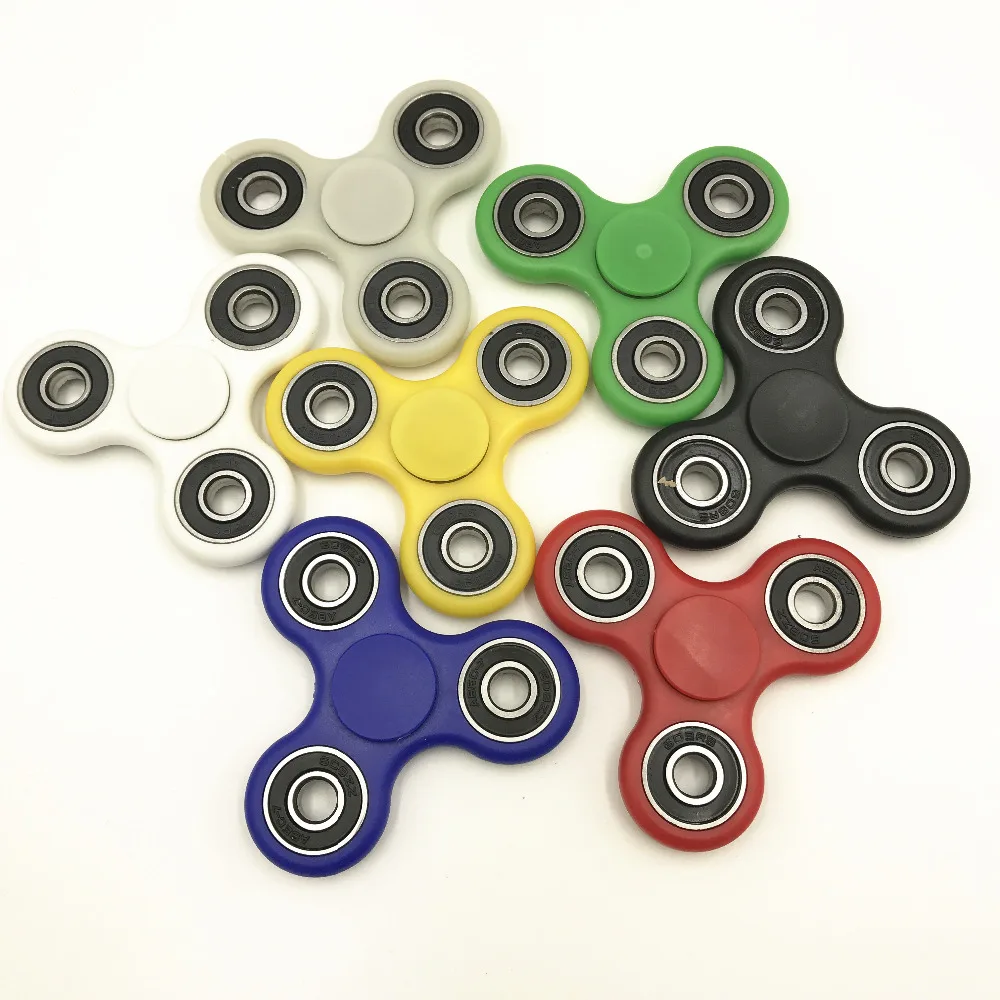 30 шт./лот DHL Бесплатная Доставка Tri-Непоседа Spinner spinner ToyABS Пластиковые EDC Руки