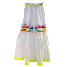 Корейские демисезонные версия длинная Плиссированная юбка для женщин, в полоску, с высокой талией однобортная куртка с юбкой-бутоном M38