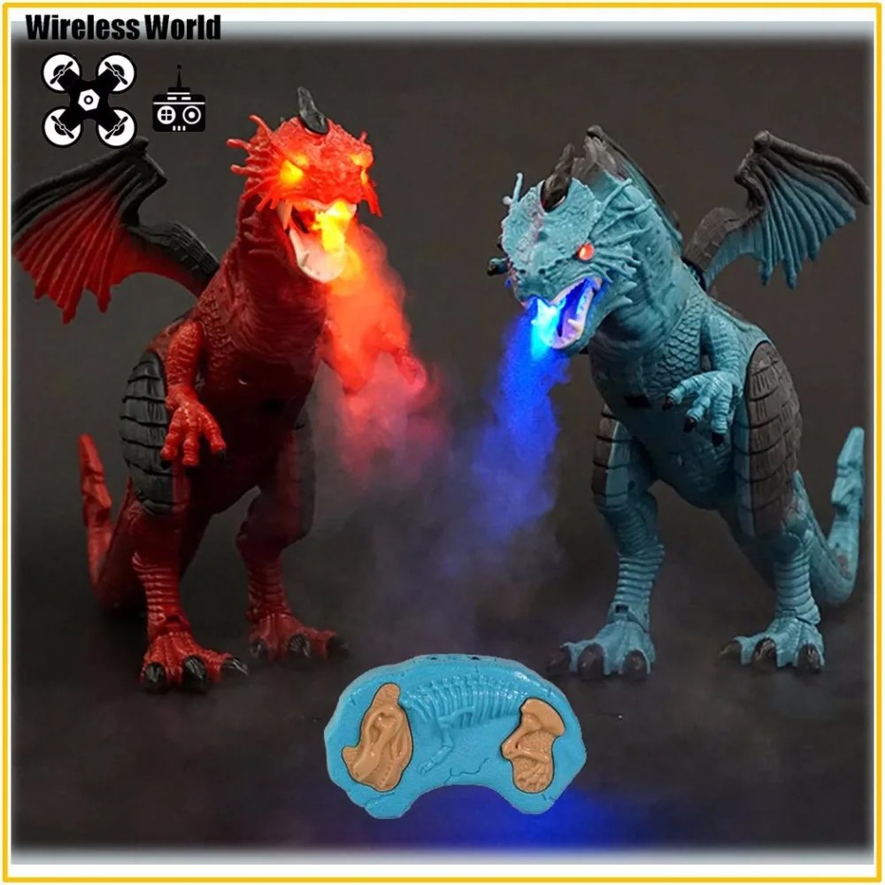 Large Remote Control Spray Dragon with Light Sound Simulation Fire Ice