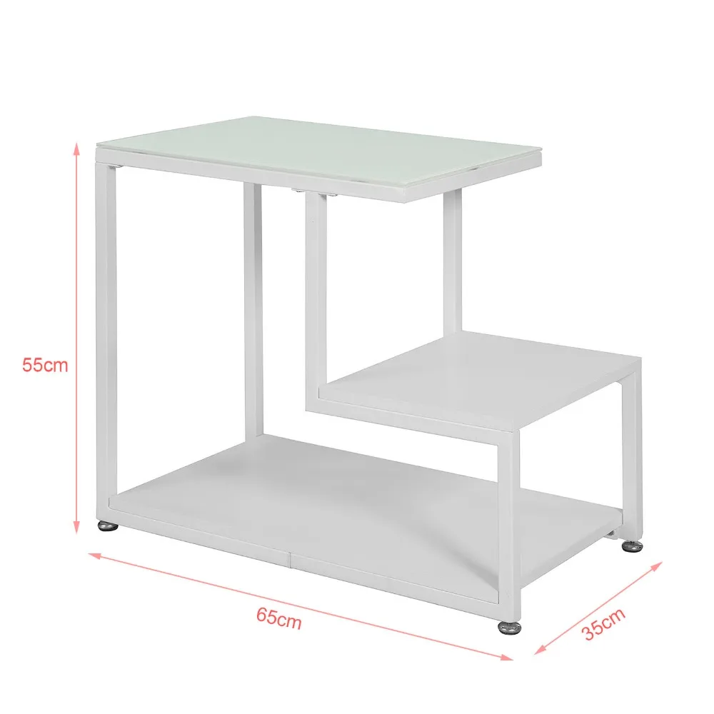 SoBuy FBT65 ، طاولة جانبية نهاية الجدول طاولة القهوة مع تخزين الرف غرفة المعيشة الأثاث