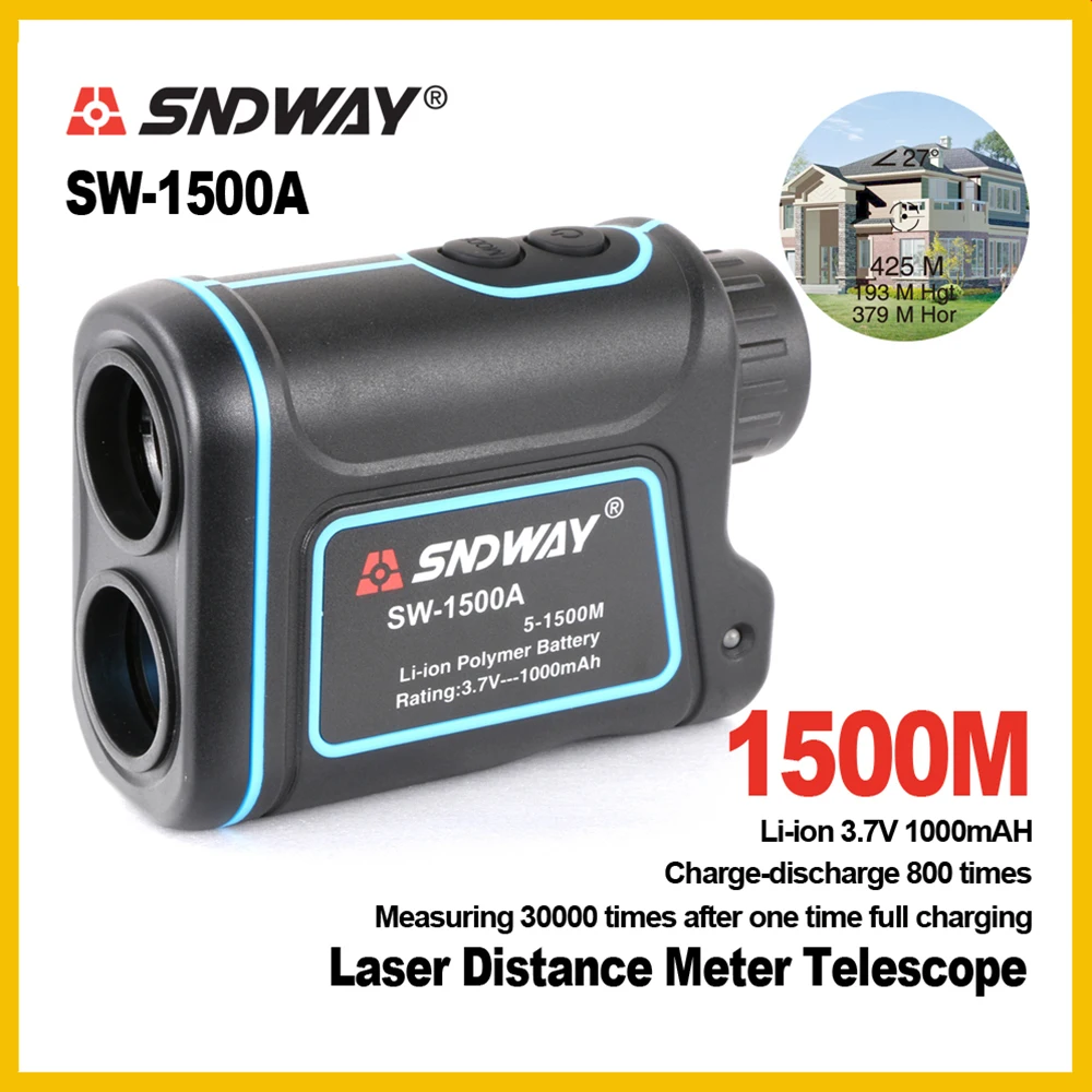 SNDWAY Golf rangefinder Slaser distance meter hunting camera speed meter telescope SW-1000A SW-1500