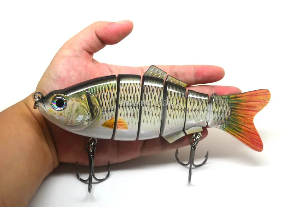 20cm Multi Jointed 6 Parts Fishing Lure Crank Bait Swimbait Bass Pike