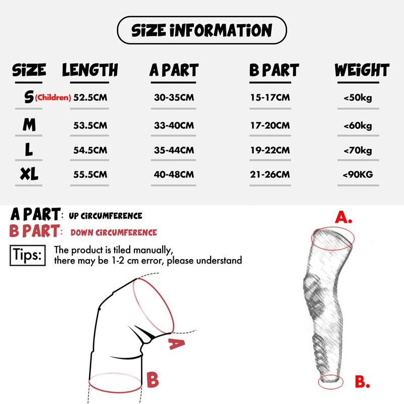 Children Long Basketball Knee Pads Kids Running Leg Sleeve Calf Protector Teenagers Sports Kneepad Football Shin Guard