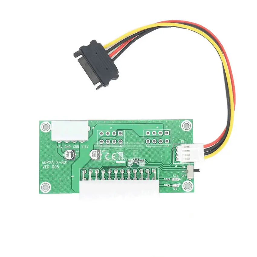 الكمبيوتر المكتبي atx 24pin المزدوج psu امدادات الطاقة مزامنة كاتب موسع الكابل ل bitcoin التعدين ديد الموسع مع التبديل اليدوي