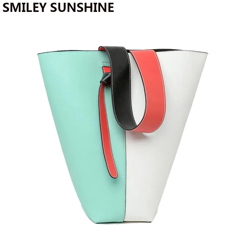 SMILEY SUNSHINE женская сумка ведро модные дизайнерские женские сумки на плечо кошельки
