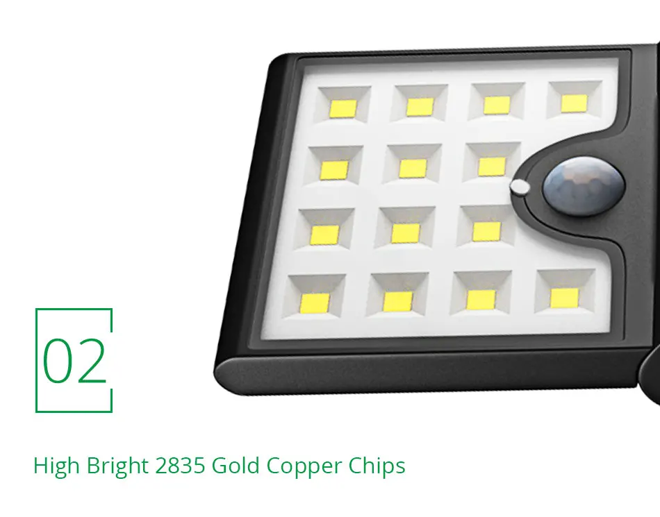 3 Modes Solar Wall Light Street Garden Outdoor Waterproof Modern LED Solar Powered Lamp Lithium Battery ABS Bright And Lasting (9)