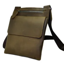 Crazy Horse натуральная кожа мужчины сумка старинные ретро 10 дюймов Компьютерная сумка для ноутбука