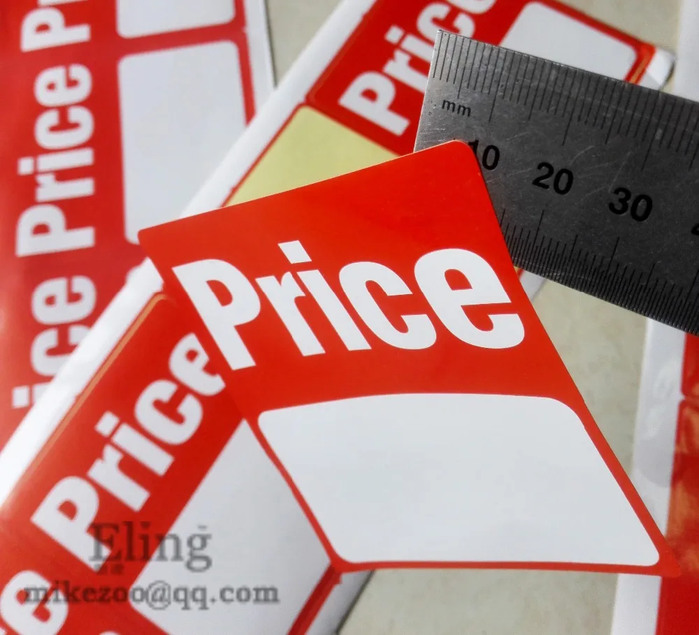 

76x89mm PRICE TAG Self adhesive sales promotion paper label sticker, Item No. PD12